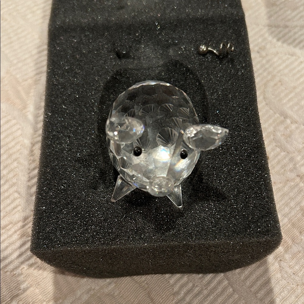 Swarovski Crystal Pig Figurines